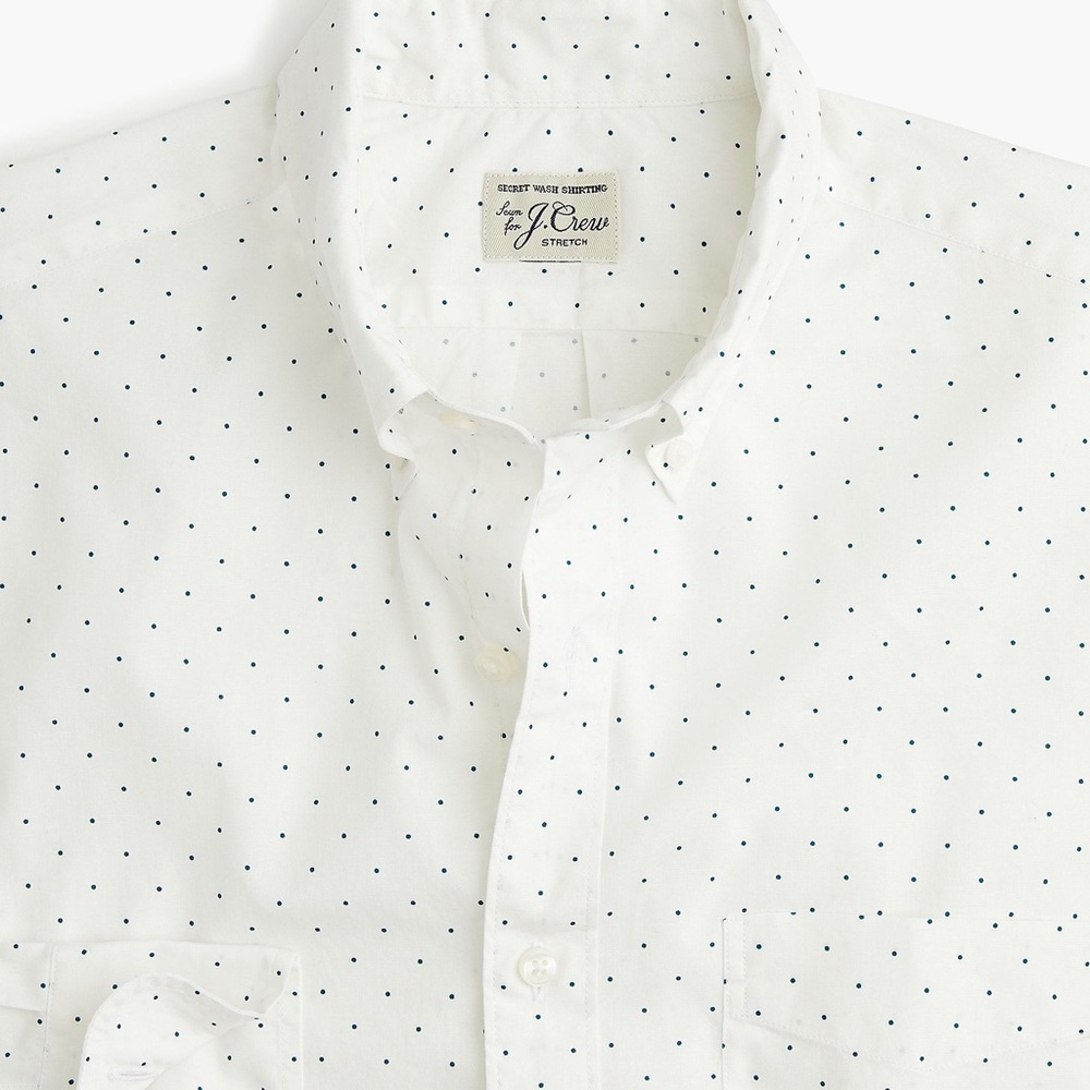 J. Crew pin dot shirt